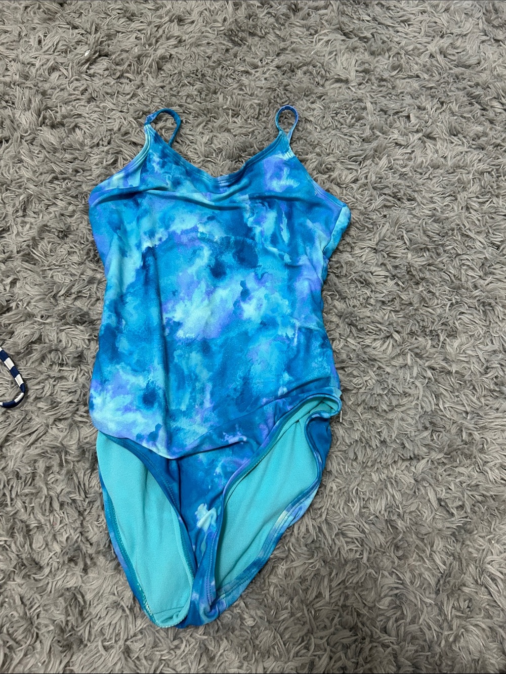 Oasis Kids' Turquoise & Teal Swirl One-Piece Swimsuit